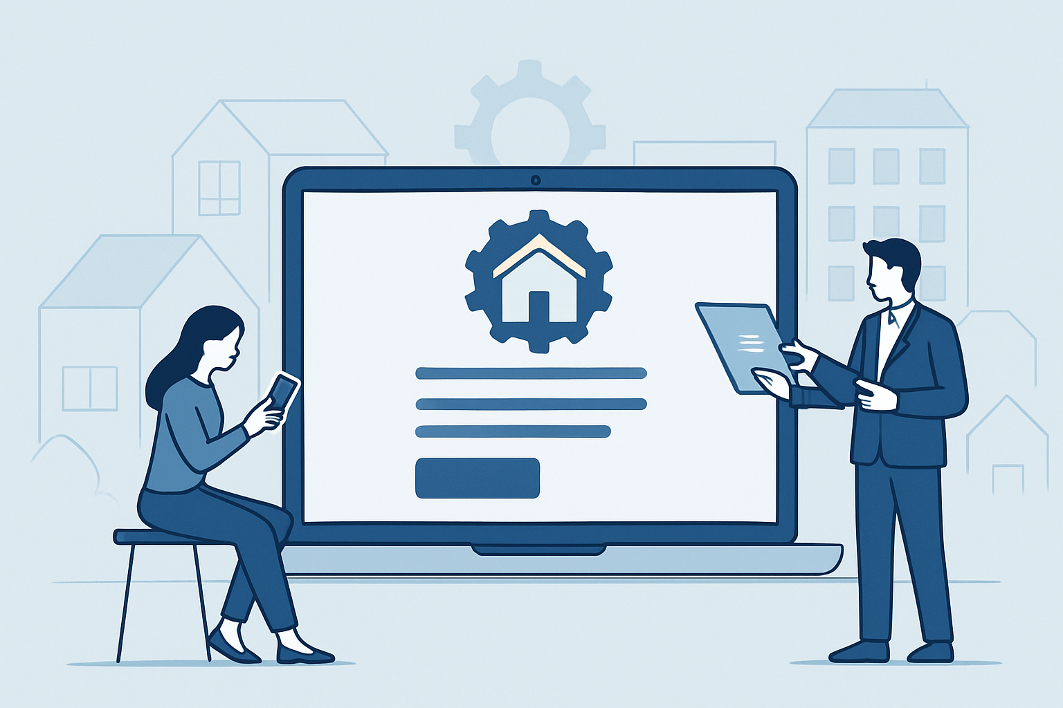 Property management software with a tenant and landlord portal